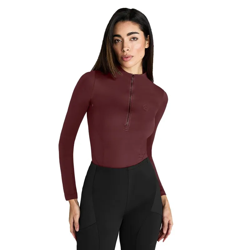 Aztec Diamond Core Long Sleeve Womens Base Layer - Cherry-7