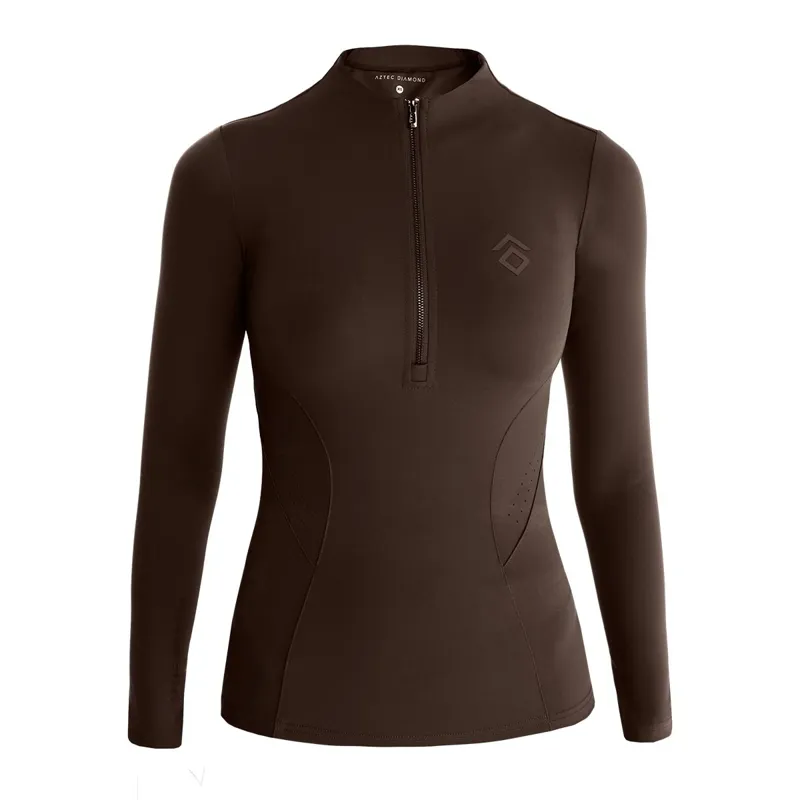 Aztec Diamond Core Long Sleeve Womens Base Layer - Mocha-2