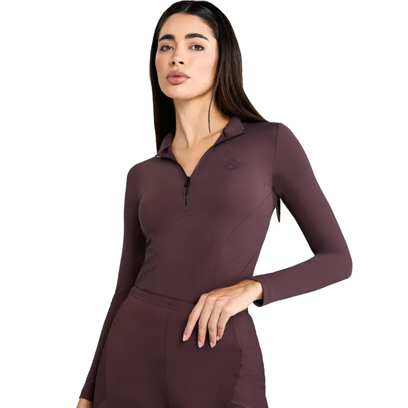 Aztec Diamond Core Long Sleeve Base Layer - Deep Mauve - X-Large-3