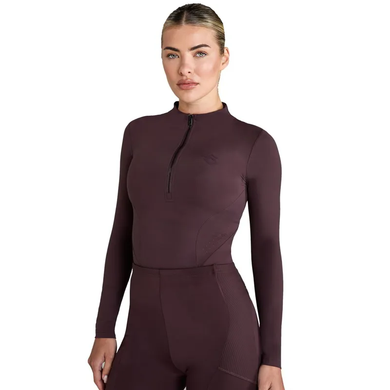 Aztec Diamond Core Long Sleeve Base Layer - Deep Mauve - X-Large-1