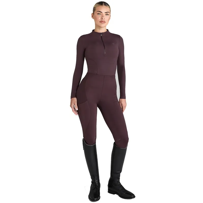 Aztec Diamond Core Long Sleeve Base Layer - Deep Mauve - X-Large-6