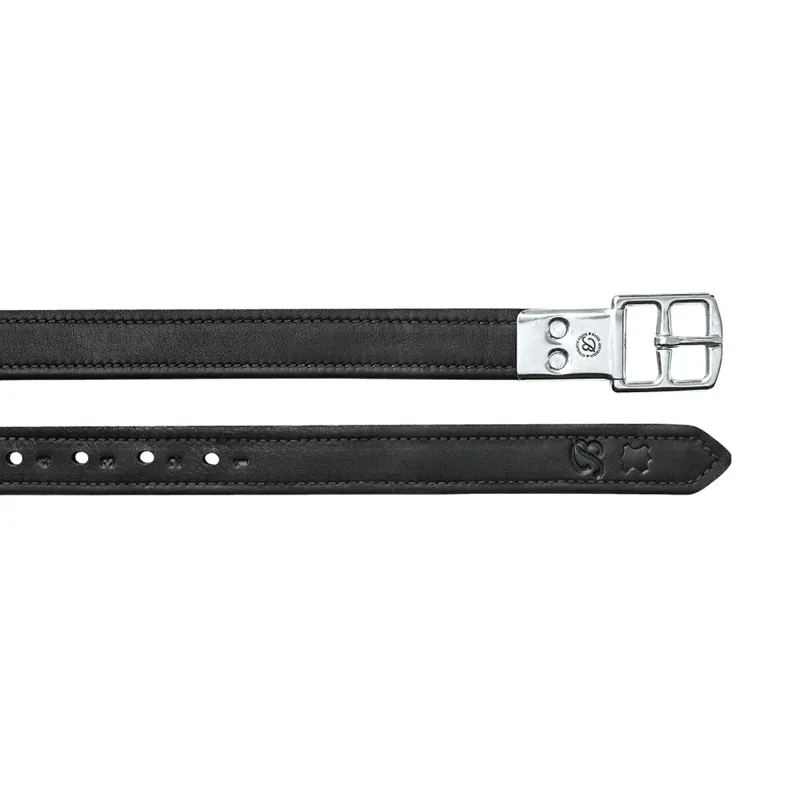 Bates Luxe Stirrup Leathers - Black