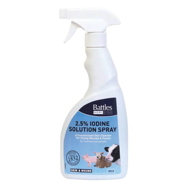 Battles 2.5% Iodine Spray - 500ml-1