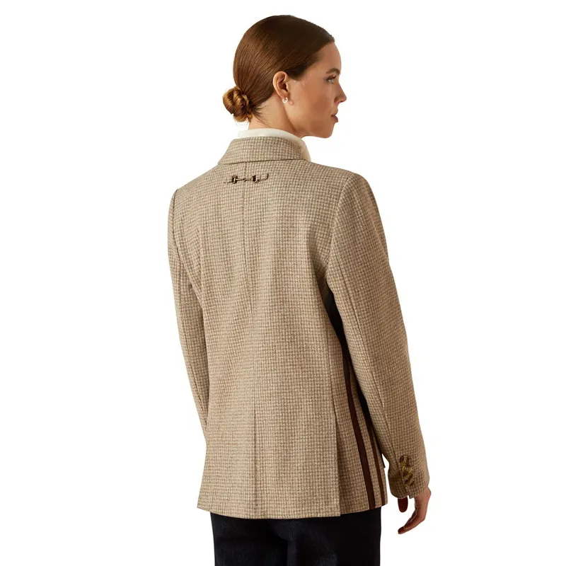 Ariat Country Beckfoot Women's Blazer - Camel Houndstooth-4