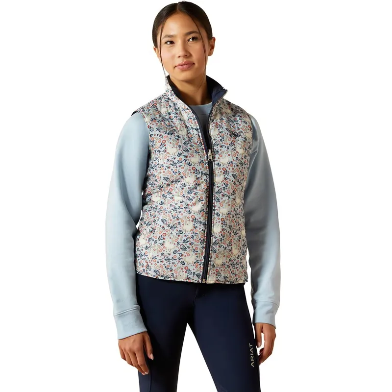Ariat Bella Youth Reversible Girls Vest - Posey Pony Print-1