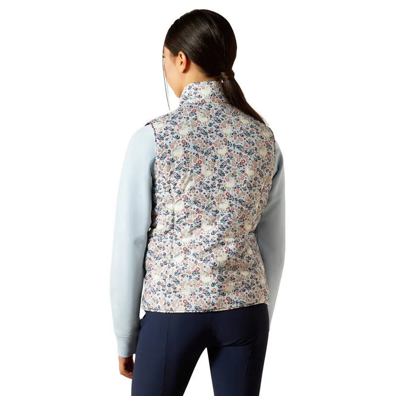 Ariat Bella Youth Reversible Girls Vest - Posey Pony Print-2