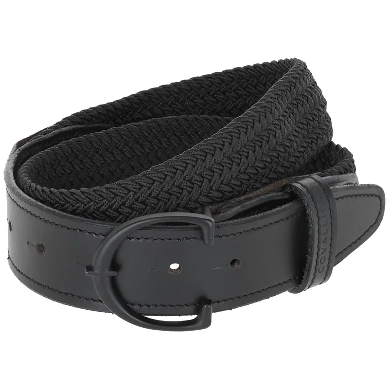 Covalliero Braided Women's Belt - Black