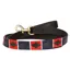 Benji and Flo Sublime Polo Leather Dog Leash - Red/Navy/White