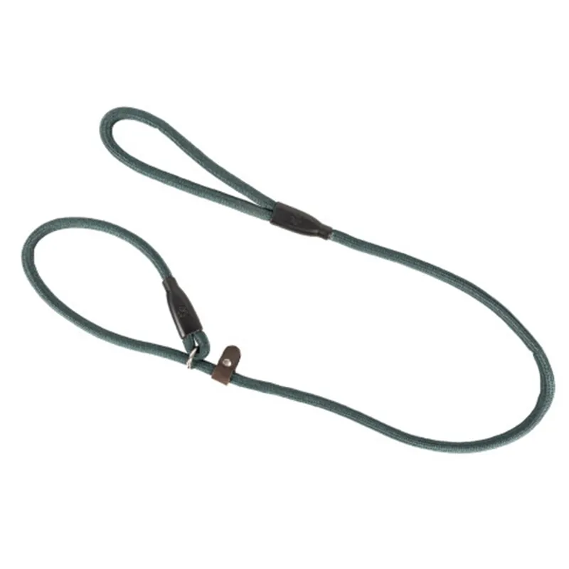 Benji and Flo Classic Slip Dog Leash - Dark Green