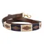 Benji and Flo Sublime Polo Leather Dog Leash - Navy/Fossil