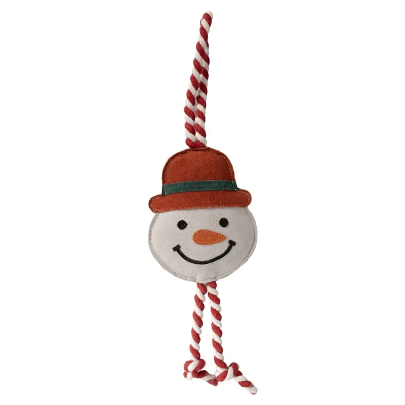 Benji and Flo Christmas Dog Toy Snowman