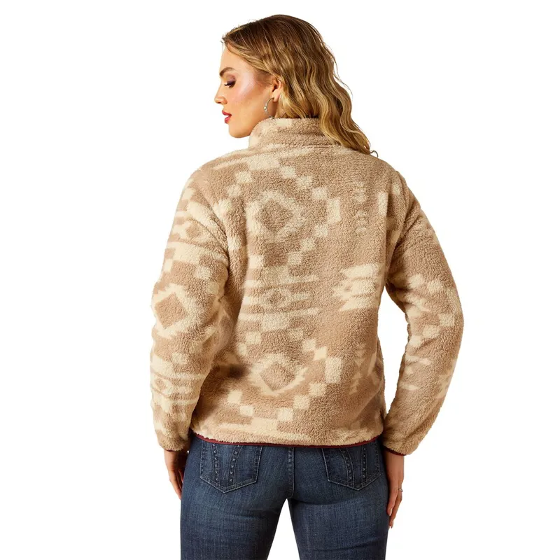 Ariat Berber Snap Front Women's Sweatshirt - Lone Ridge Print-3