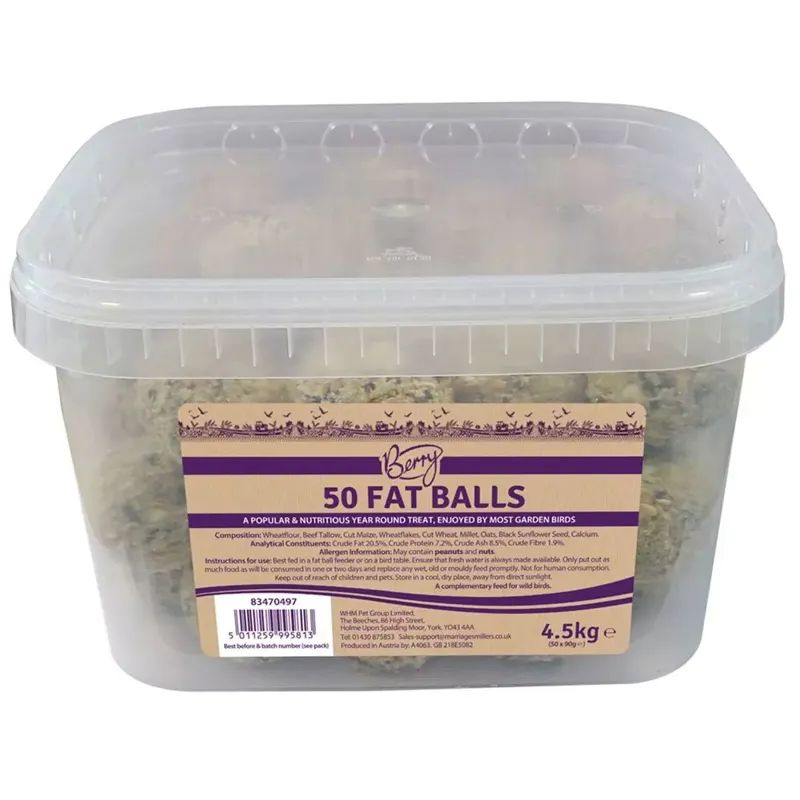 Berry Feeds Suet Balls - 50 Pack