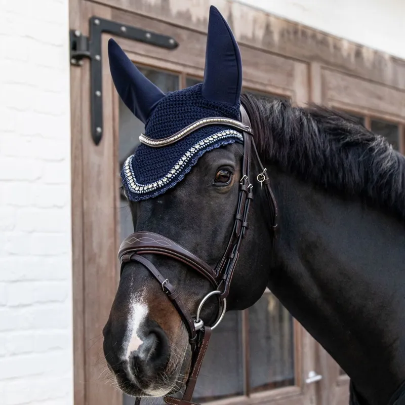 Kentucky Wellington Big Stone/Pearl Soundless Ear Bonnet - Dark Navy-1