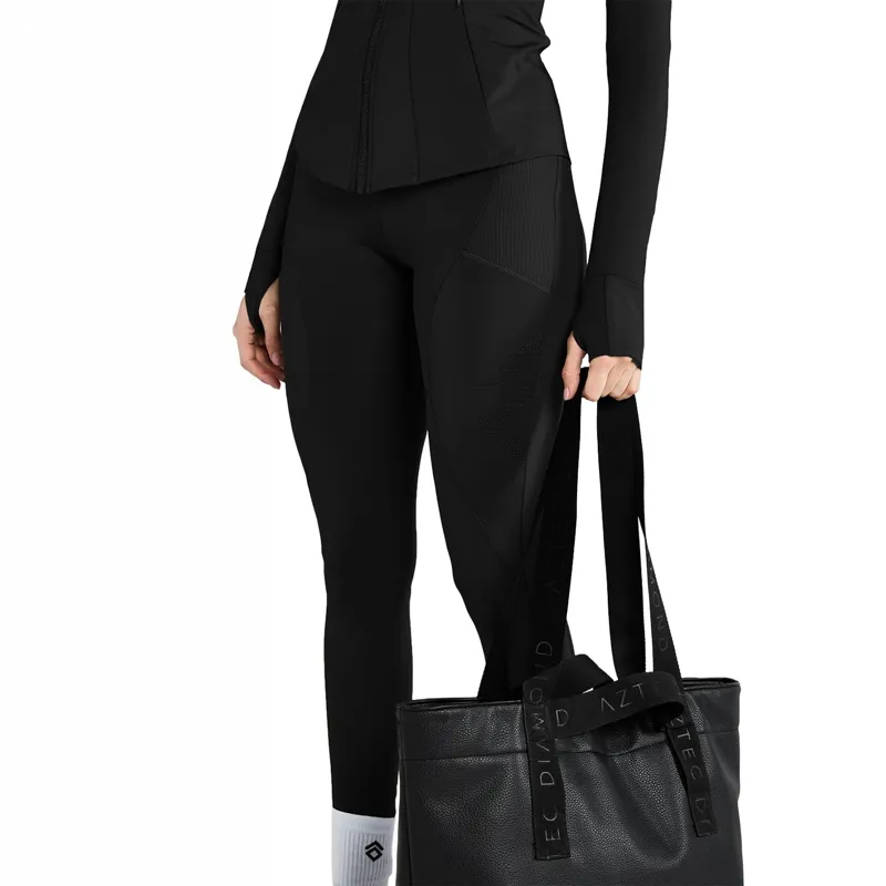 Aztec Diamond Essential Womens Leggings - Black-4