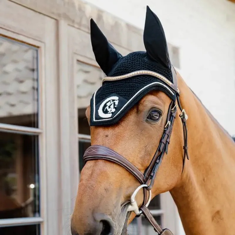Kentucky Wellington 3D Logo Rope Fly Bonnet - Black-1