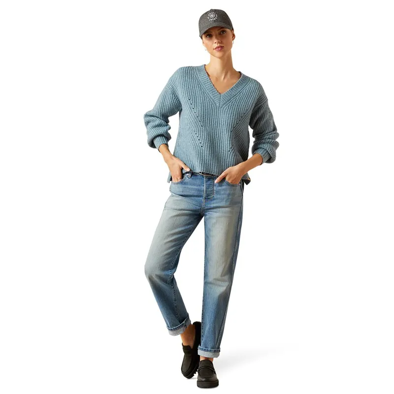 Ariat Country Blaydon Women's Sweater - Spring Lake Heather-4