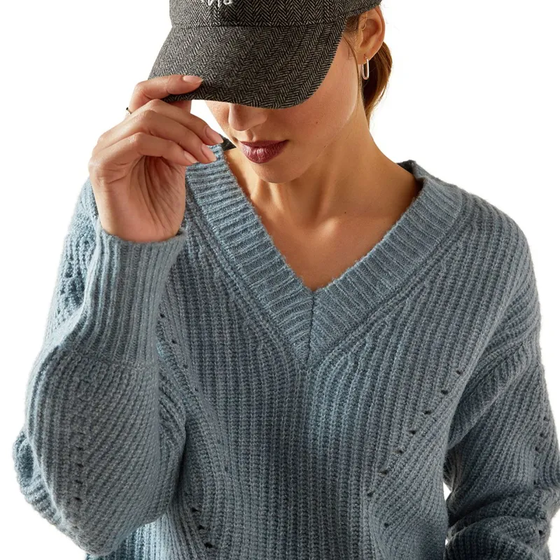 Ariat Country Blaydon Women's Sweater - Spring Lake Heather-2
