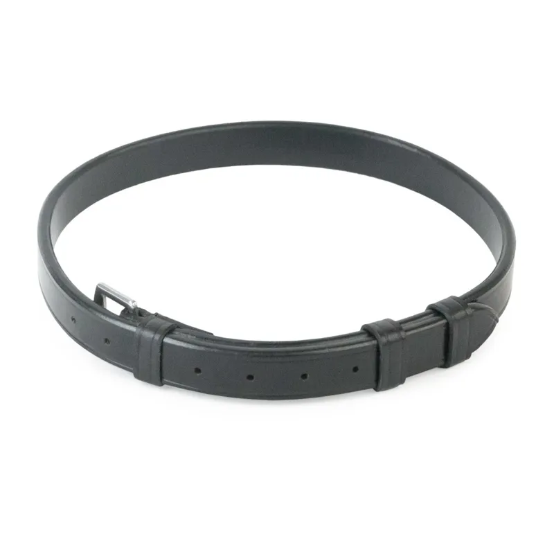 Bombers Leather Curb Strap - Black-1