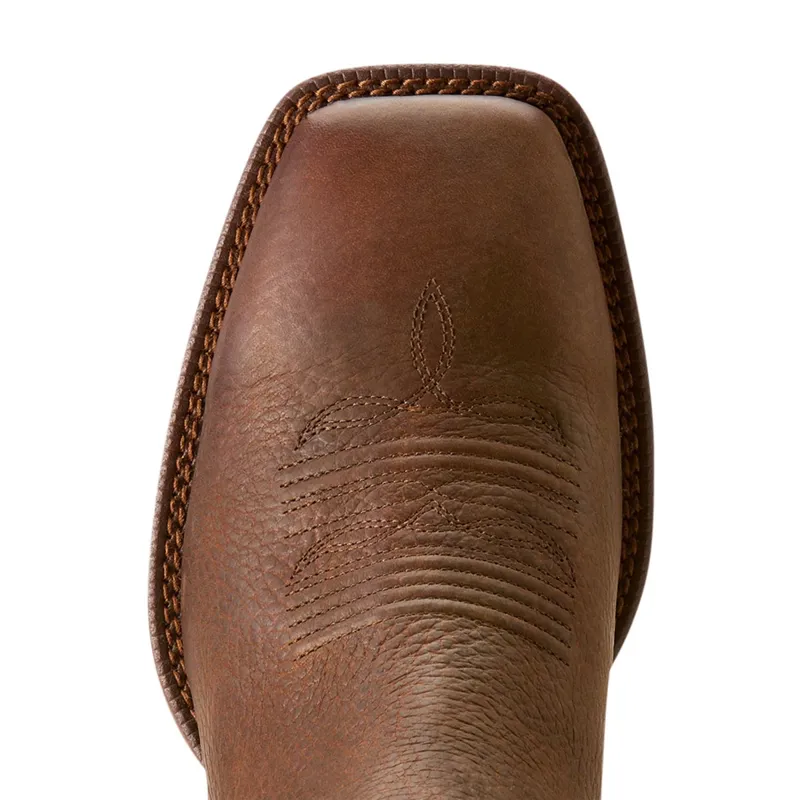 Ariat Men's Booker Chelsea Square Toe Western Boots - Brown Oiled Rowdy-6