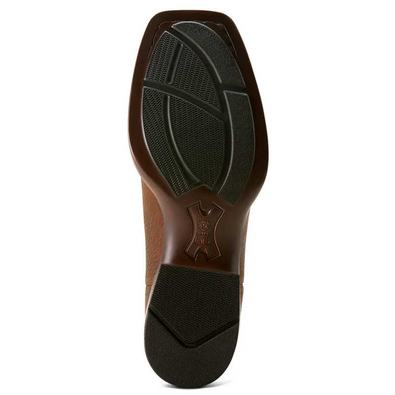 Ariat Men's Booker Chelsea Square Toe Western Boots - Brown Oiled Rowdy-5
