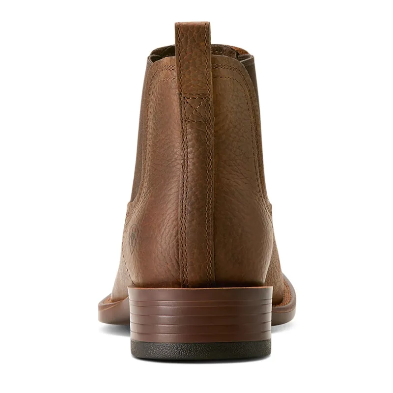 Ariat Men's Booker Chelsea Square Toe Western Boots - Brown Oiled Rowdy-1