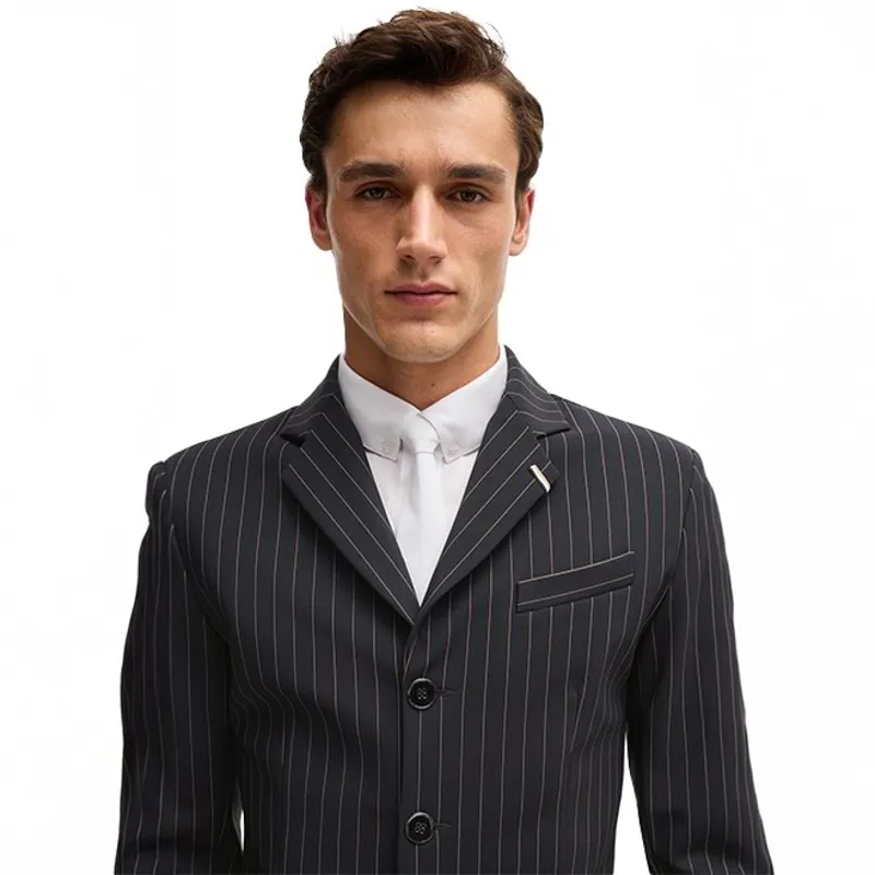 BOSS Equestrian Allen Men's Pinstripe Show Jacket - Black-4