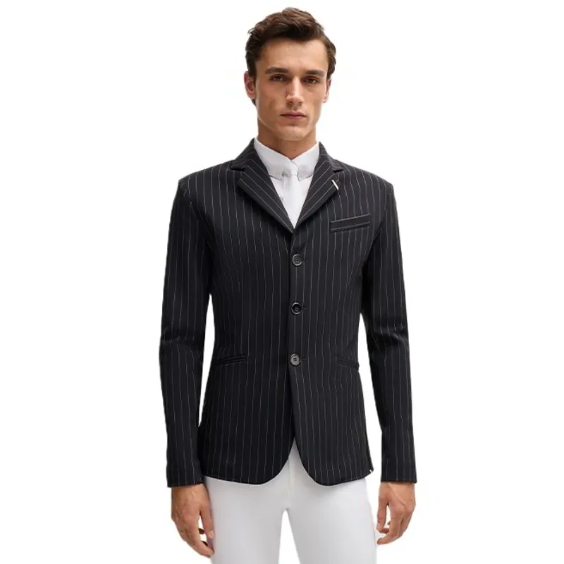 BOSS Equestrian Allen Men's Pinstripe Show Jacket - Black