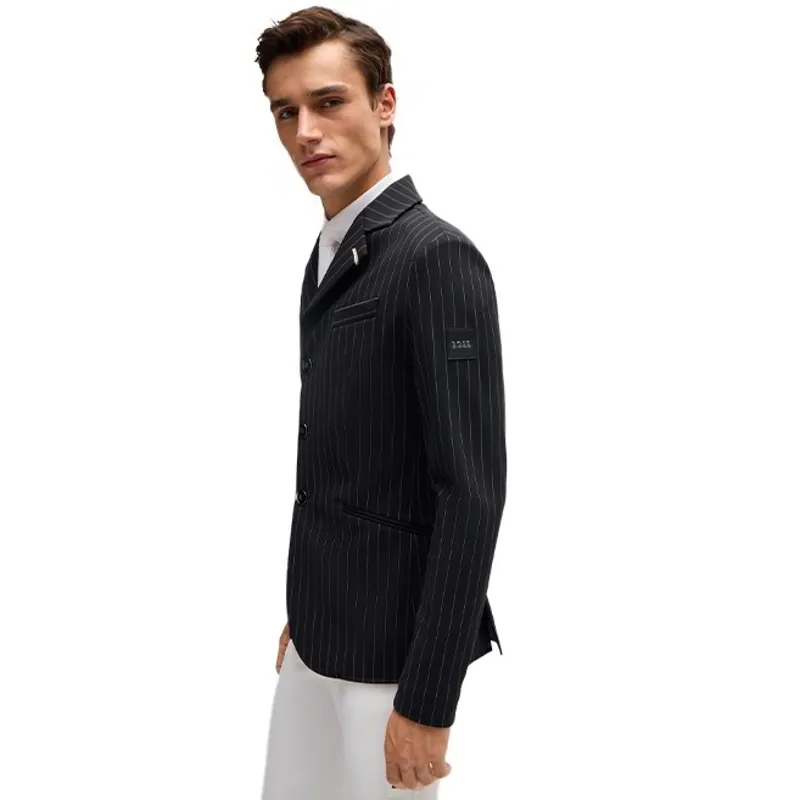 BOSS Equestrian Allen Men's Pinstripe Show Jacket - Black-3