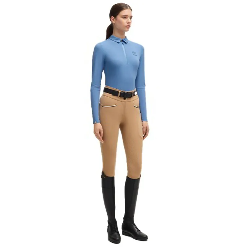 BOSS Equestrian Chess Long Sleeve Training Shirt - Riviera-3