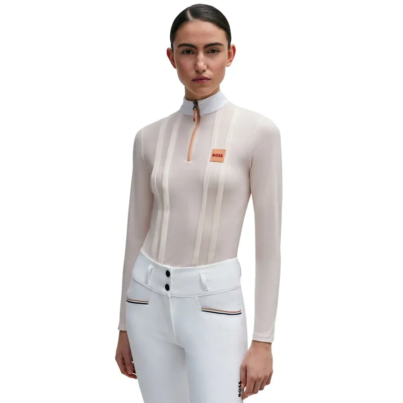 BOSS Equestrian Lina Womens Show Shirt - Peach Nougat