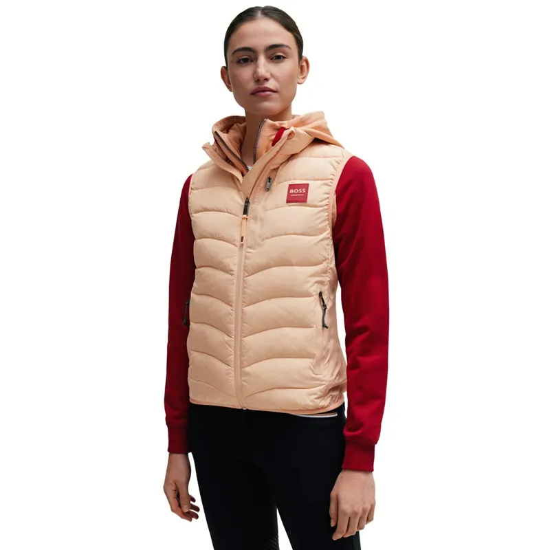 BOSS Equestrian Lynn Ladies Puffer Vest - Peach Nougat