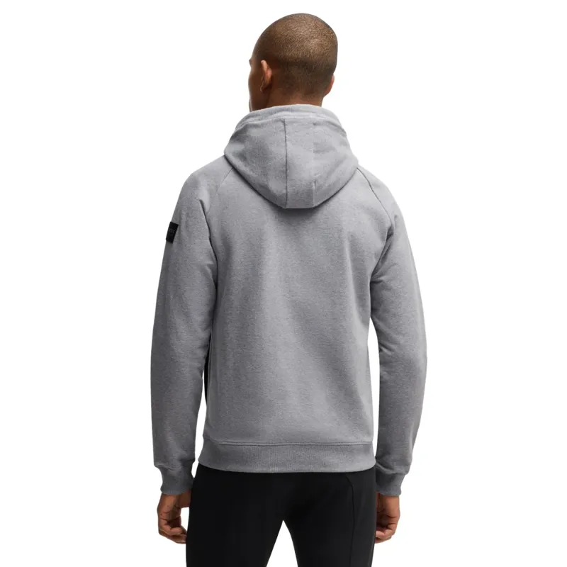 BOSS Equestrian River Zip Men's Hoodie - Grey Melange-3