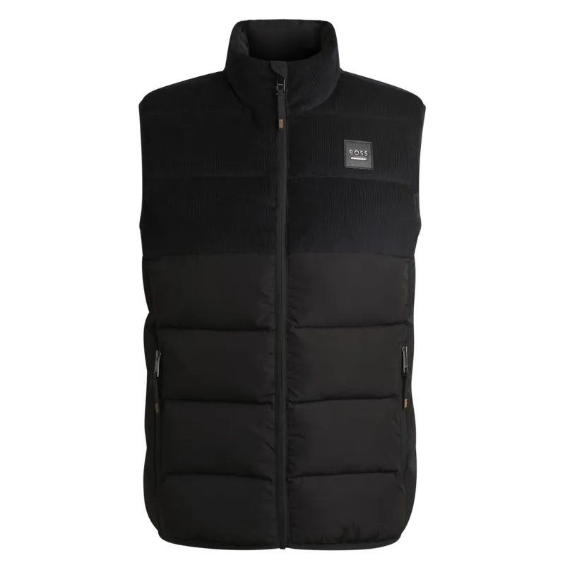 BOSS Equestrian Arthur Cord Mens Puffer Vest - Black-3