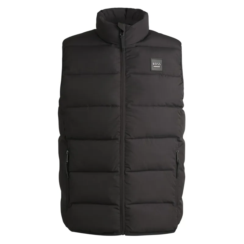 BOSS Equestrian Arthur Mens Puffer Vest - Dark Grey Melange-1