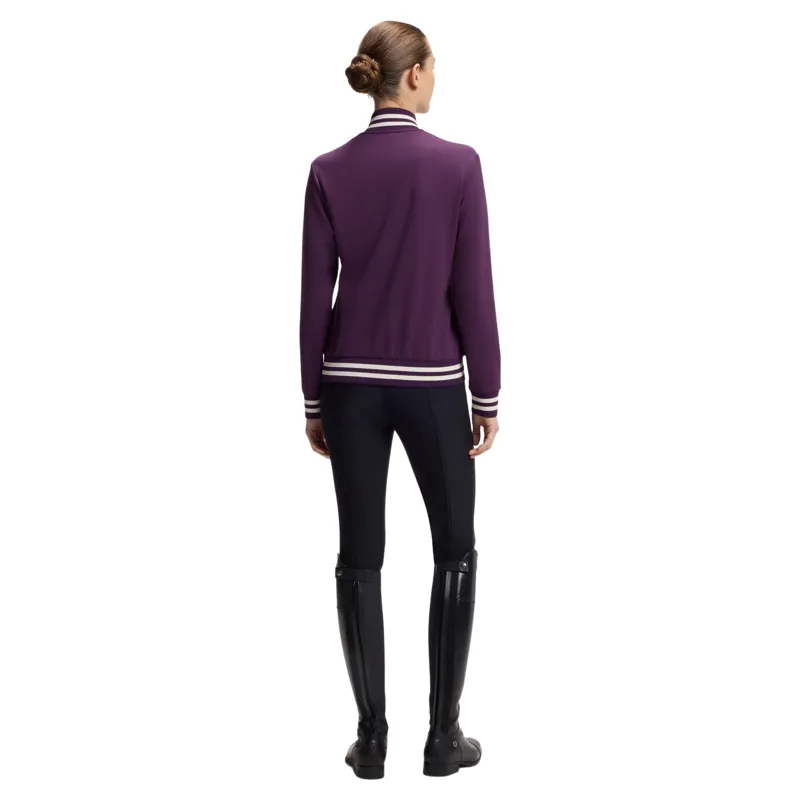 BOSS Equestrian Ava Womens Full Zip Sweater - Deep Purple-3