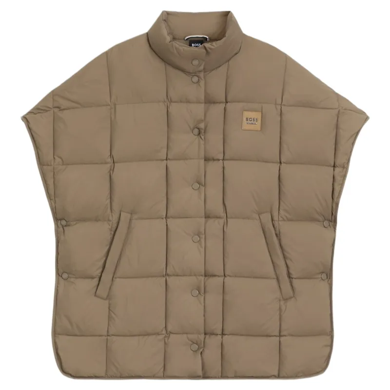 BOSS Equestrian Demi Women's Puffer Cape - Walnut-1
