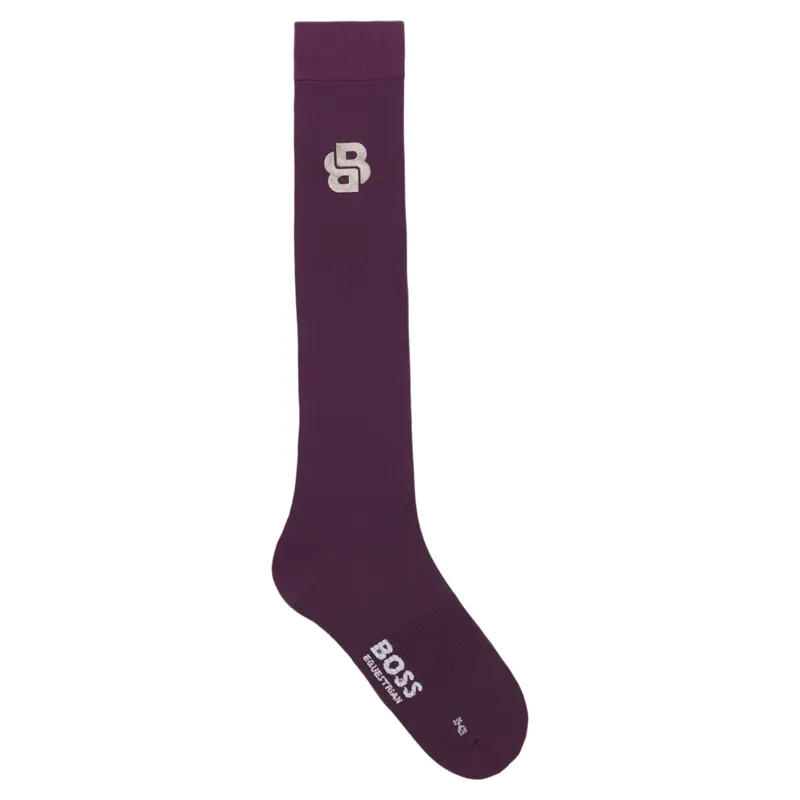 BOSS Equestrian Davina Women's Tall Riding Socks - Deep Purple