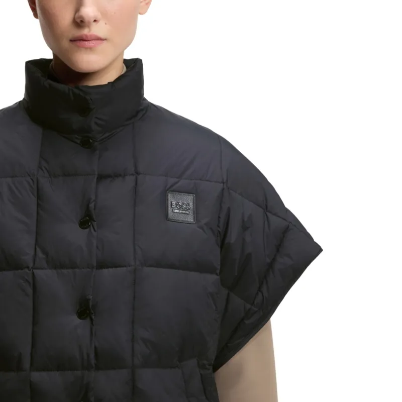 BOSS Equestrian Demi Women's Puffer Cape - Black-4