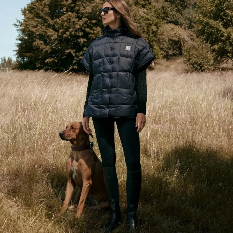 BOSS Equestrian Demi Women's Puffer Cape - Black-1