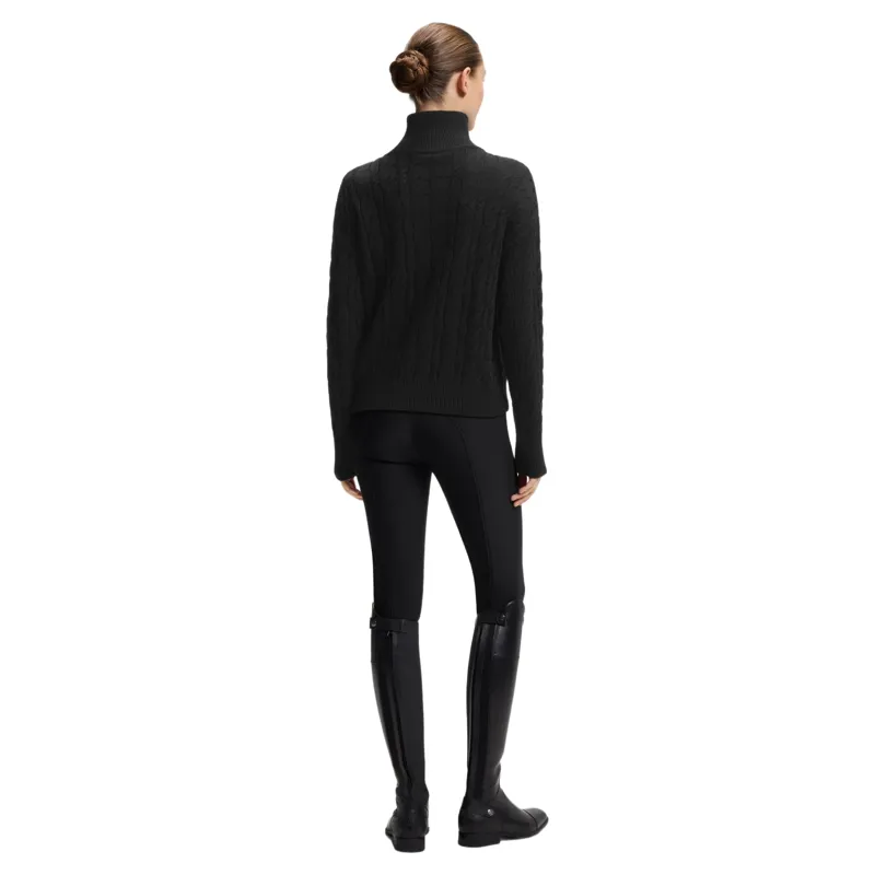 BOSS Equestrian Ella Women's 1/4 Zip Sweater - Black-4