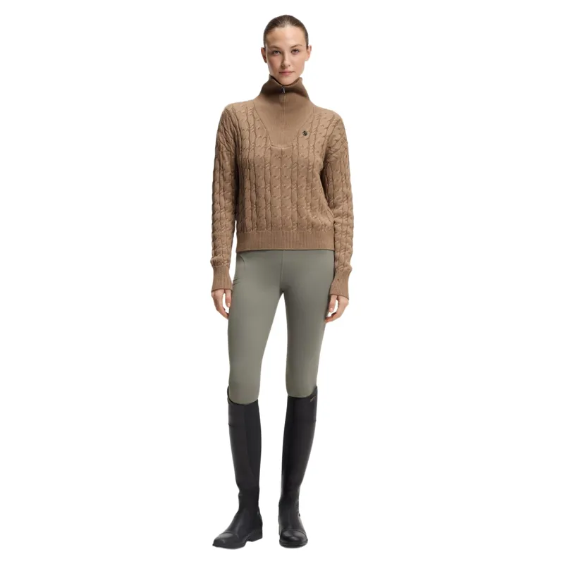 BOSS Equestrian Ella Womens 1/4 Zip Pullover - Walnut-5