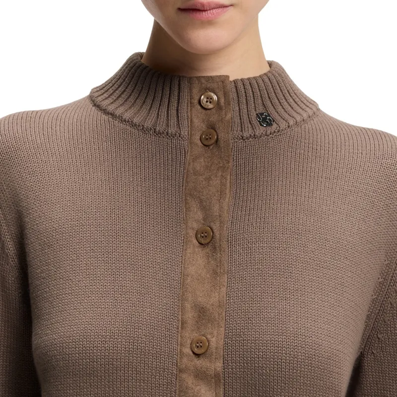 BOSS Equestrian Elony Women's Knitwear Cardigan - Walnut-4