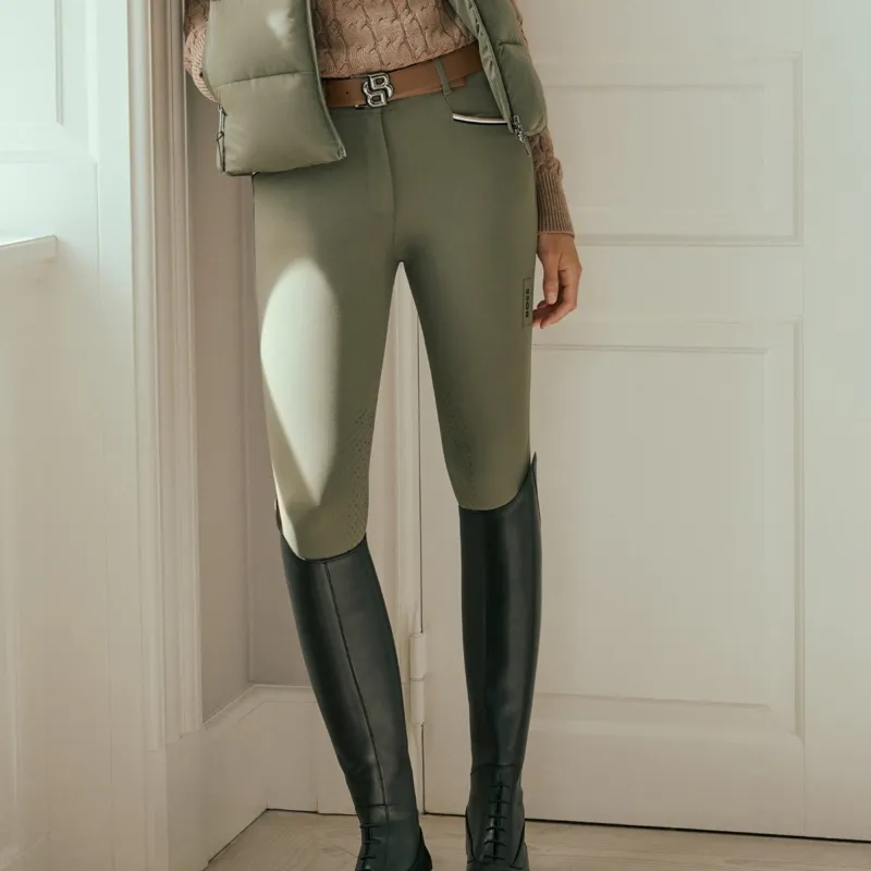 BOSS Equestrian Hailey Full Grip Women's Breeches - Tea Leaf-1