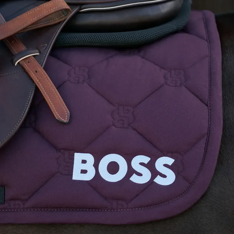 BOSS Equestrian Hampton Jump Saddle Pad - Deep Purple-1