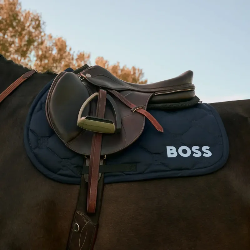 BOSS Equestrian Hampton Jump Saddle Pad - Sky Captain-1