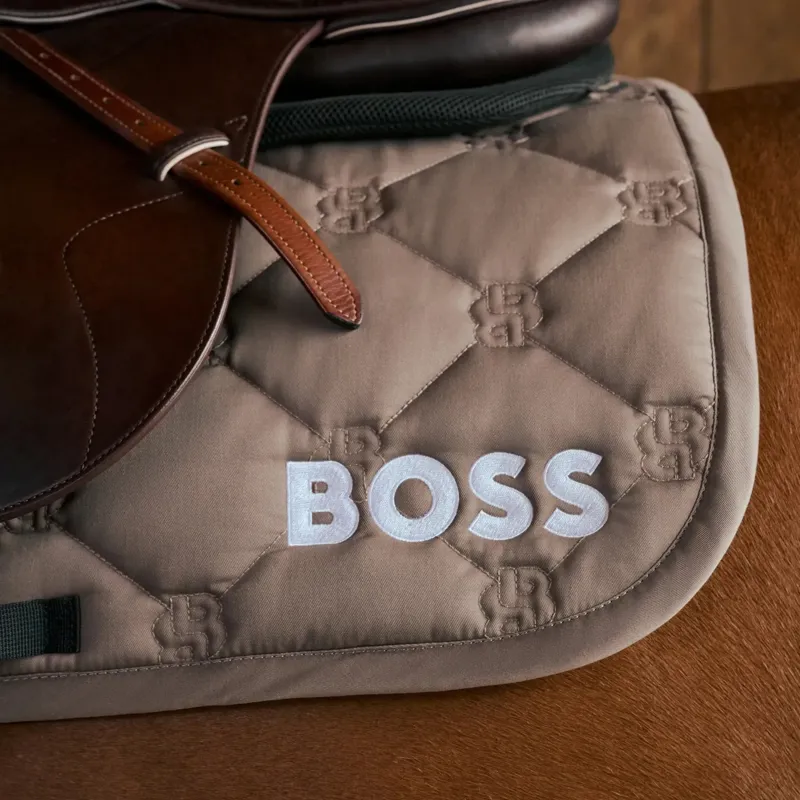BOSS Equestrian Hampton Jump Saddle Pad - Walnut-1