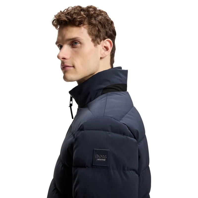 BOSS Equestrian Jamie Men's Quilted Puffer Jacket - Sky Captain-5