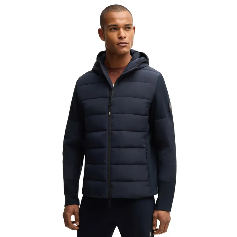 BOSS Equestrian Jeff Men's Hybrid Quilted Jacket - Sky Captain