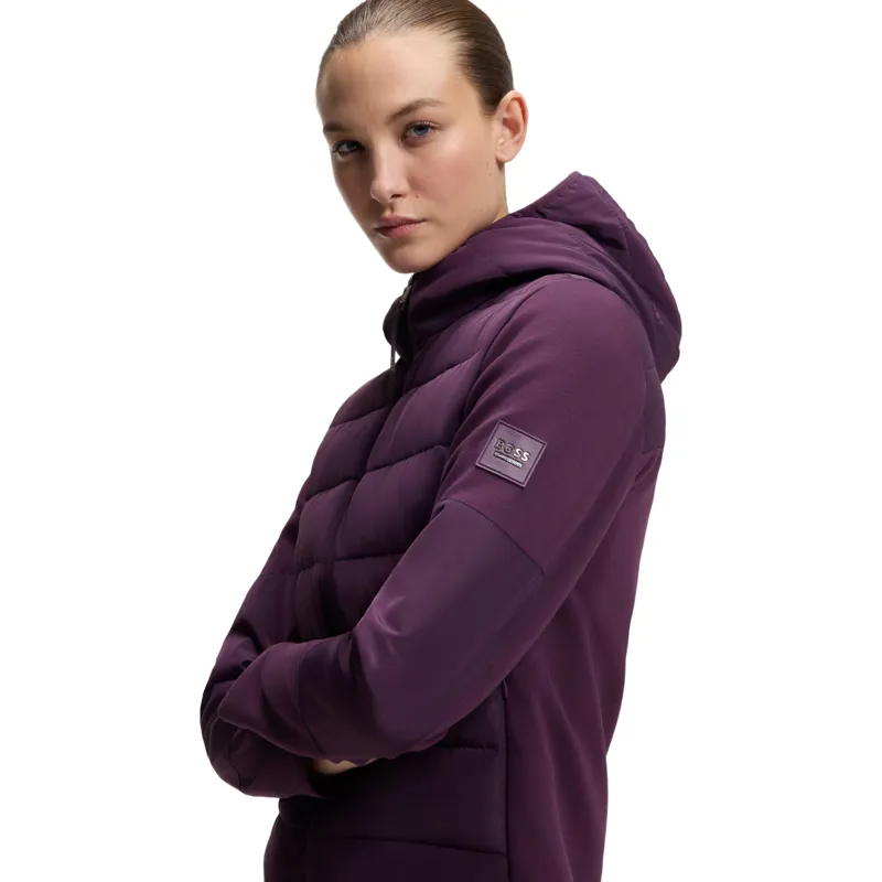 BOSS Equestrian Jessy Women's Hybrid Puffer Jacket - Deep Purple-5